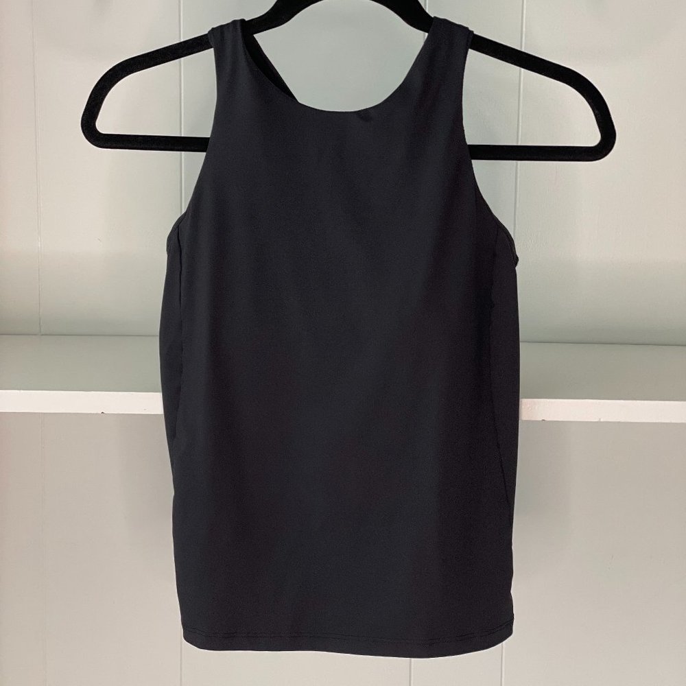 [Athleta] Racerback Support Tank | Women's Size Small | Black